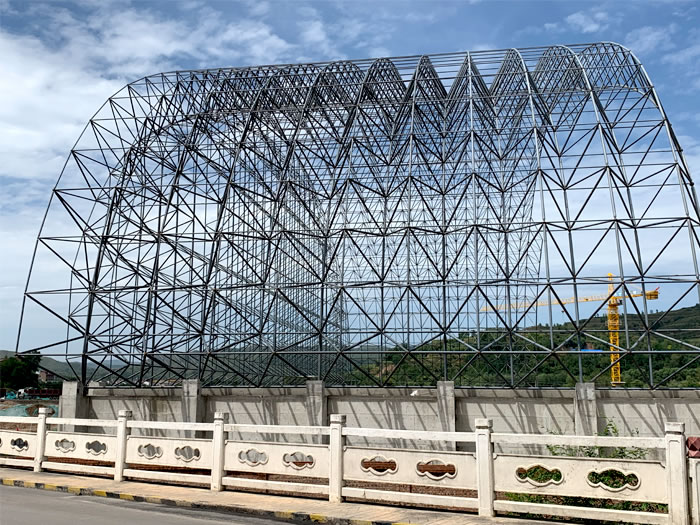 龙口山寨矿储煤棚网架
